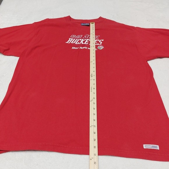 Vintage Ohio State Buckeyes Embroidered  Ted 1997 Rose Bowl Shirt Mens Sz Large - Picture 9 of 10